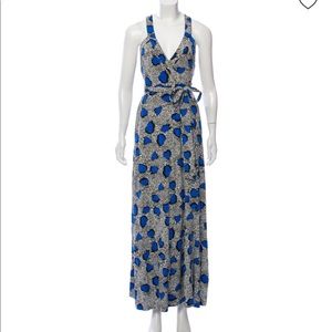 Authentic DVF wrap maxi dress
